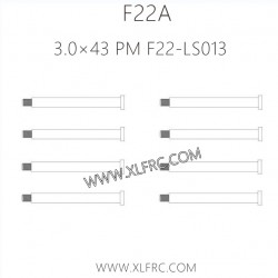 XLF F22A 1/10 RC Truck Parts Screw 3.0×43 PM F22-LS013