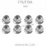 XLF F19A F19 Parts M4 Lock Nuts, XLF 1/10 RC Car Parts