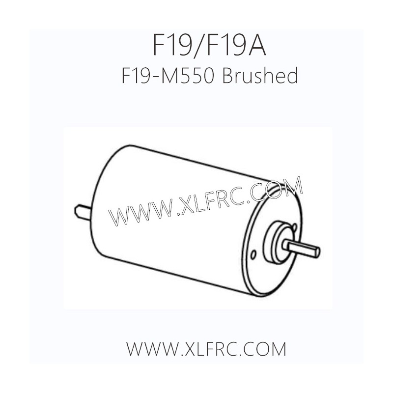 XLF F19A F19 1/10 RC Car Parts M550 Brushed Motor