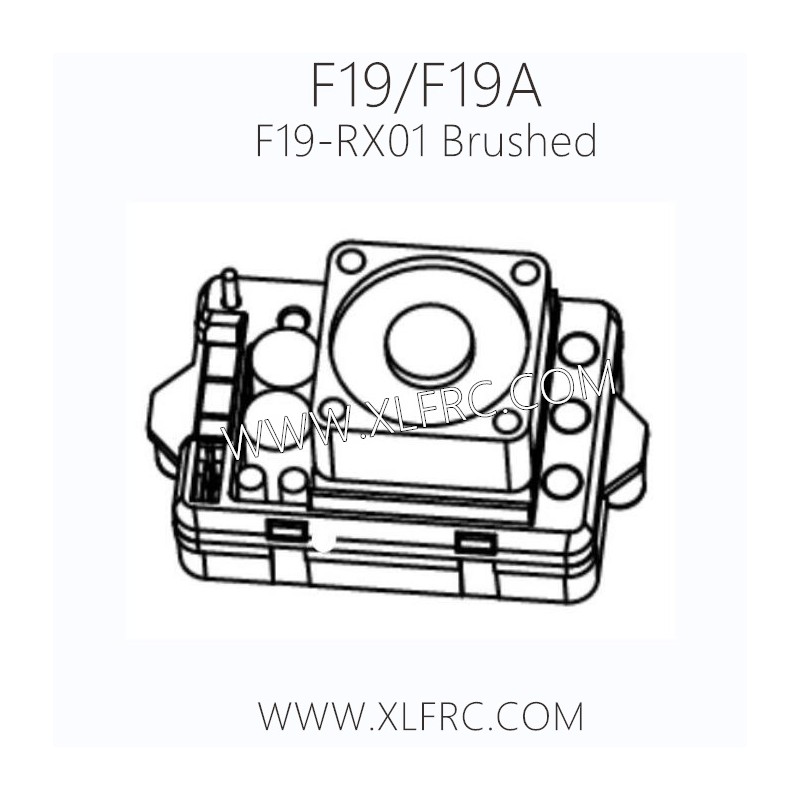 XLF F19A F19 1/10 RC Car Parts F19-RX01 550 ESC Brushed