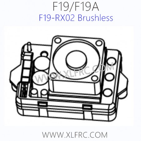 XLF F19A F19 1/10 RC Car Parts F19-RX02 45A Brushless ESC XLF F19A F19 1/10 RC Car Parts F19-RX02 45A Brushless ESC