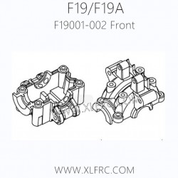 XLF F19A F19 1/10 RC Car Parts F19001-002 Front Gearbox Cover