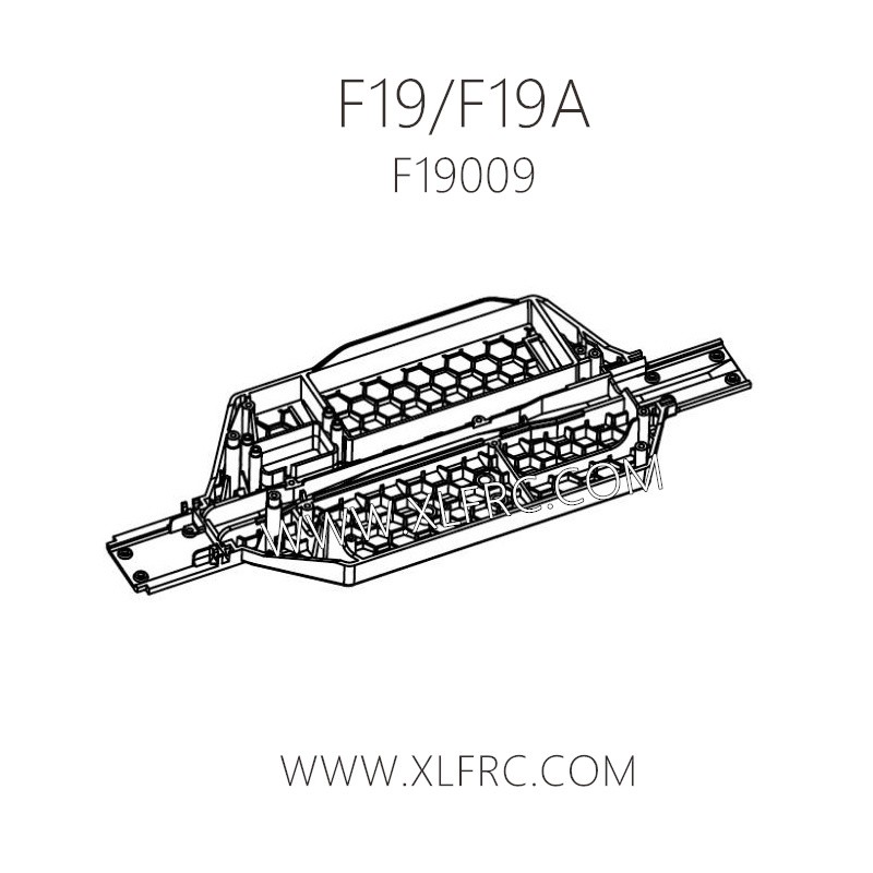 XLF F19A F19 1/10 RC Car Parts F19009 Vehicle Bottom