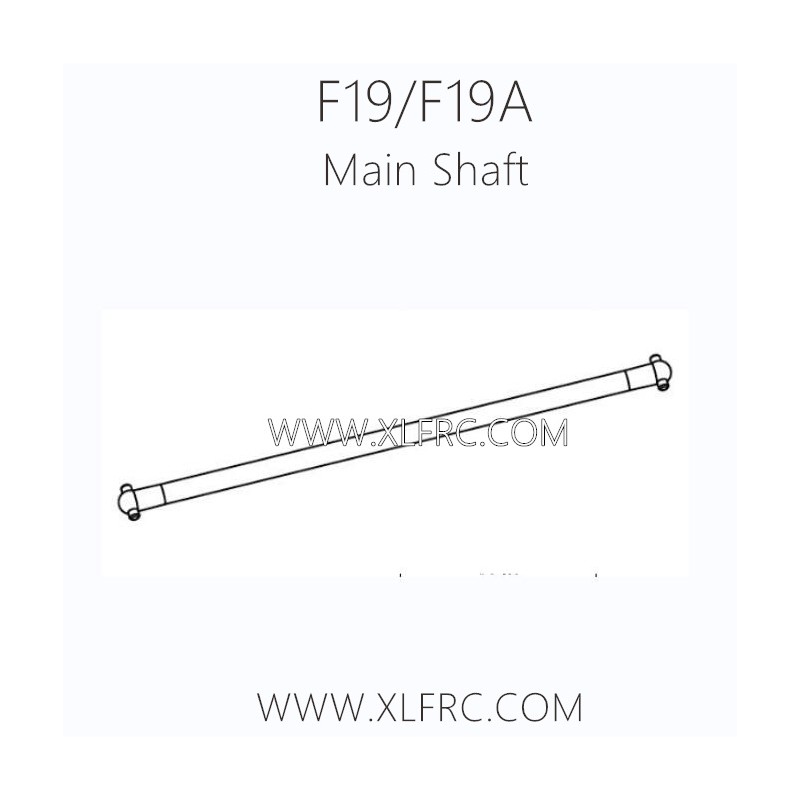 XLF F19A F19 1/10 RC Car Parts Main Driving Shaft 6X163