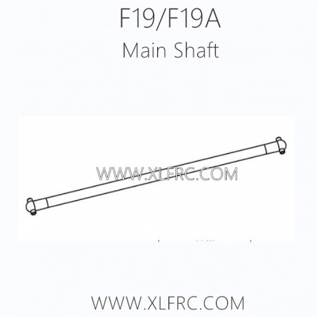 XLF F19A F19 1/10 RC Car Parts Main Driving Shaft 6X163 XLF F19A F19 1/10 RC Car Parts Main Driving Shaft 6X163