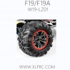 XLF F19A F19 1/10 RC Car Parts W19-LZ01 Wheels Red