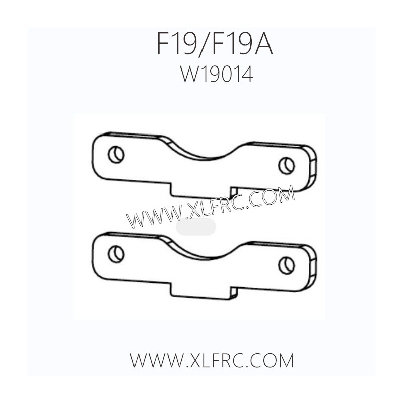 XLF F19A F19 1/10 RC Car Parts W19014 Rear Rocker Arm Bracing Sheet
